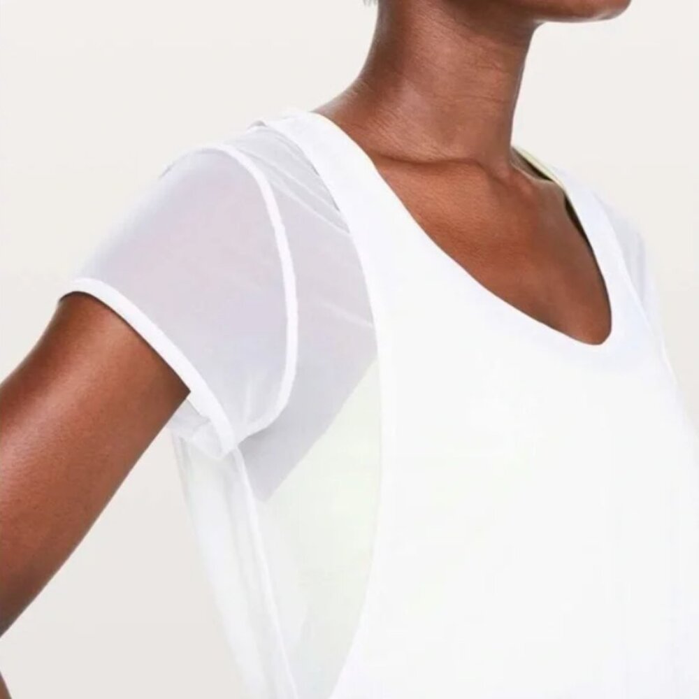 NWT Lululemon Set the Course Short Sleeve Shirt - Size 8 - Picture 3 of 8